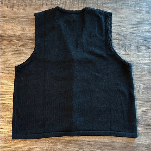 NWT J Crew black sweater knit vest XL - Picture 4 of 6
